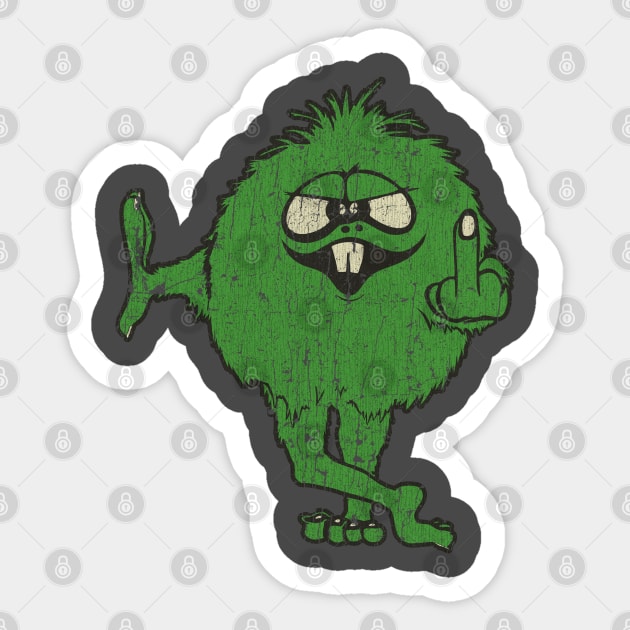 IDGAF Green Monster Sticker by JCD666